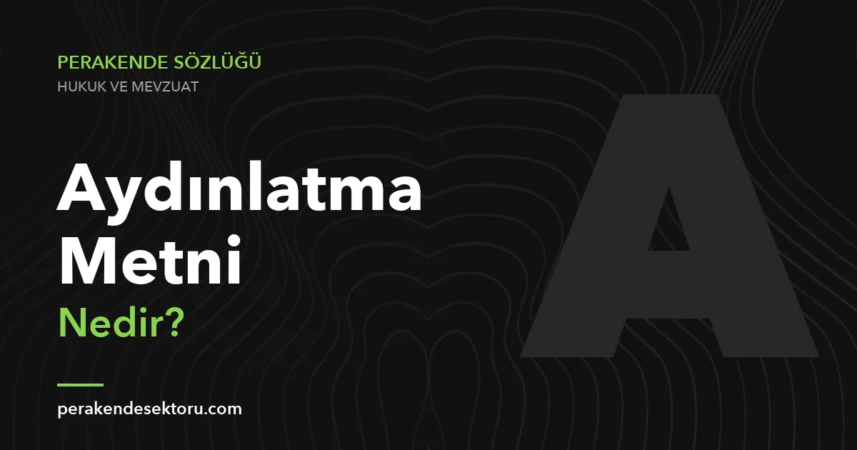 Aydınlatma Metni