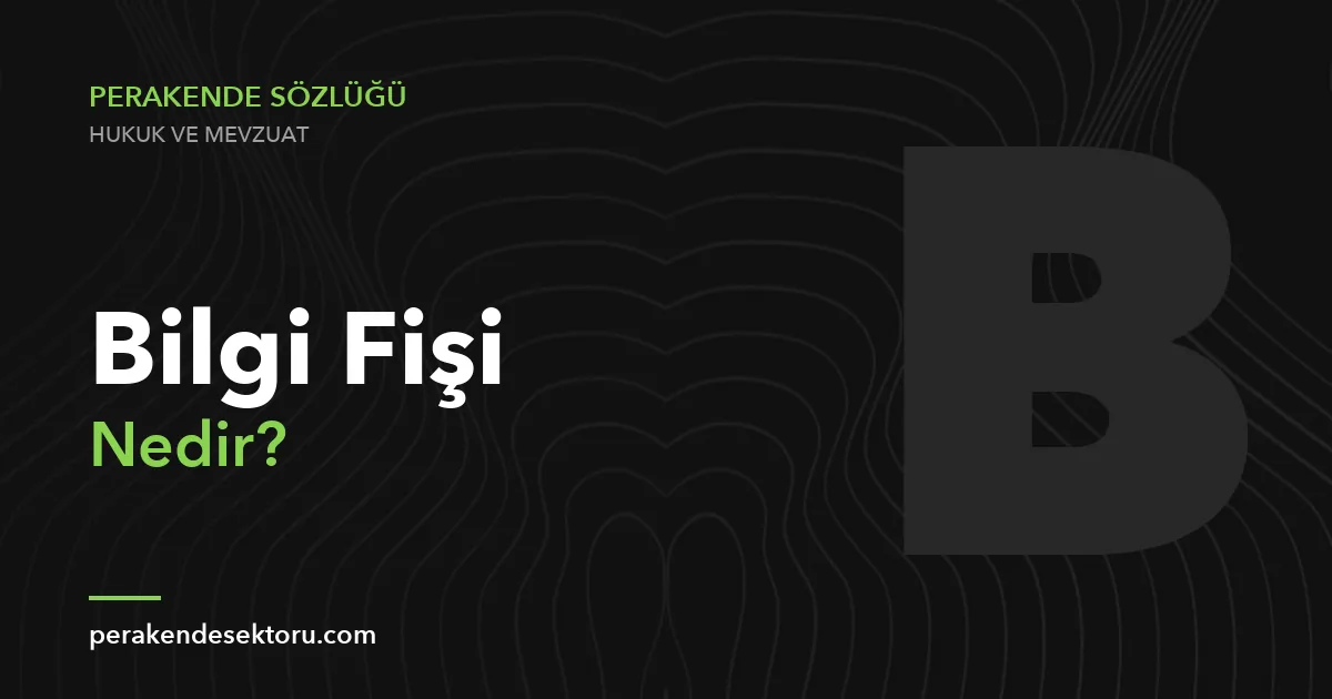 Bilgi Fişi