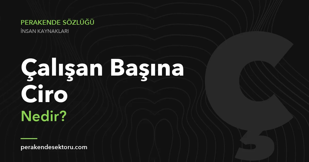 Çalışan Başına Ciro