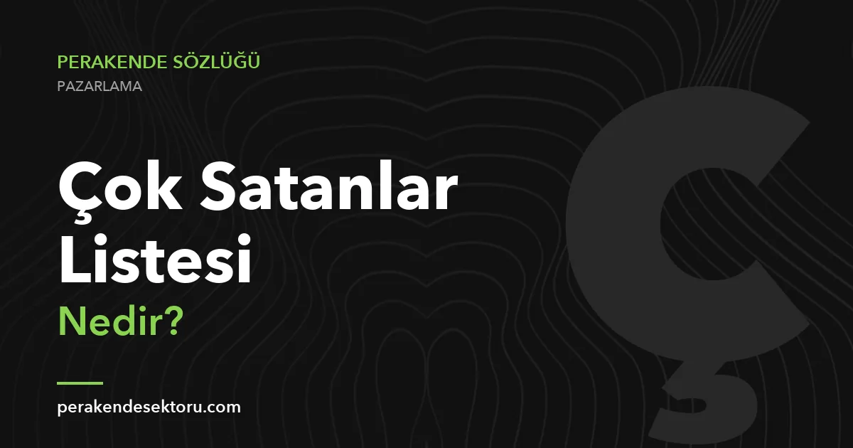 Çok Satanlar Listesi