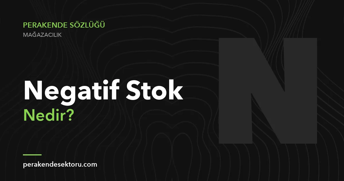 Negatif Stok