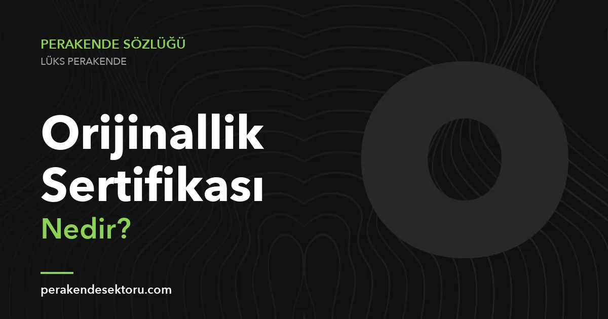 Orijinallik Sertifikası