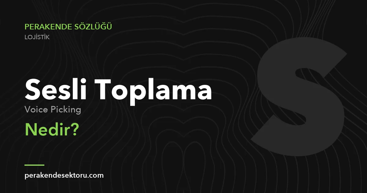 Sesli Toplama (Voice Picking)